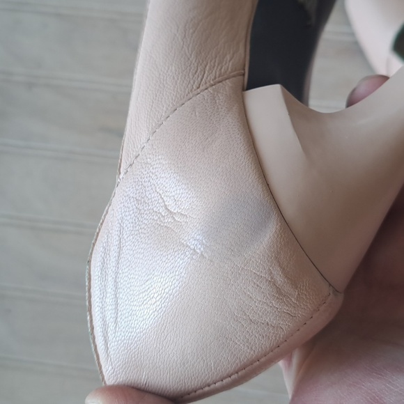 Rachel Roy Leather Soft Blush Pink Open-toe Stiletto High Heel Pumps Designer - Picture 12 of 15